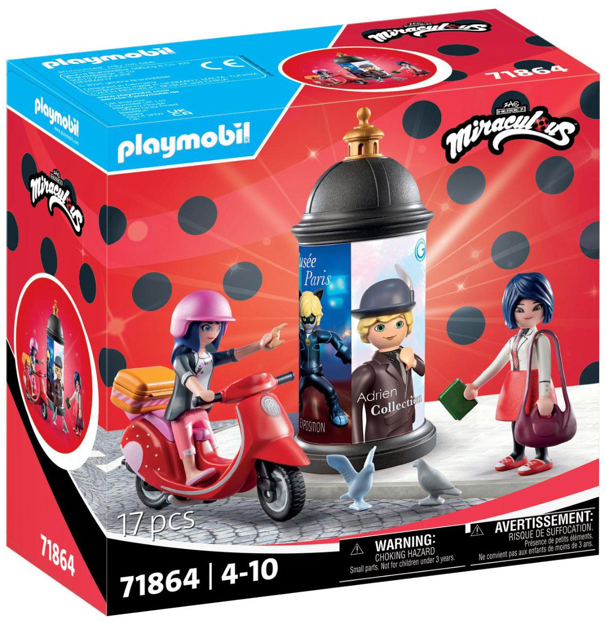 PLAYMOBIL 71864 Miraculous: Marinette à scooter & Kagami - vue 9