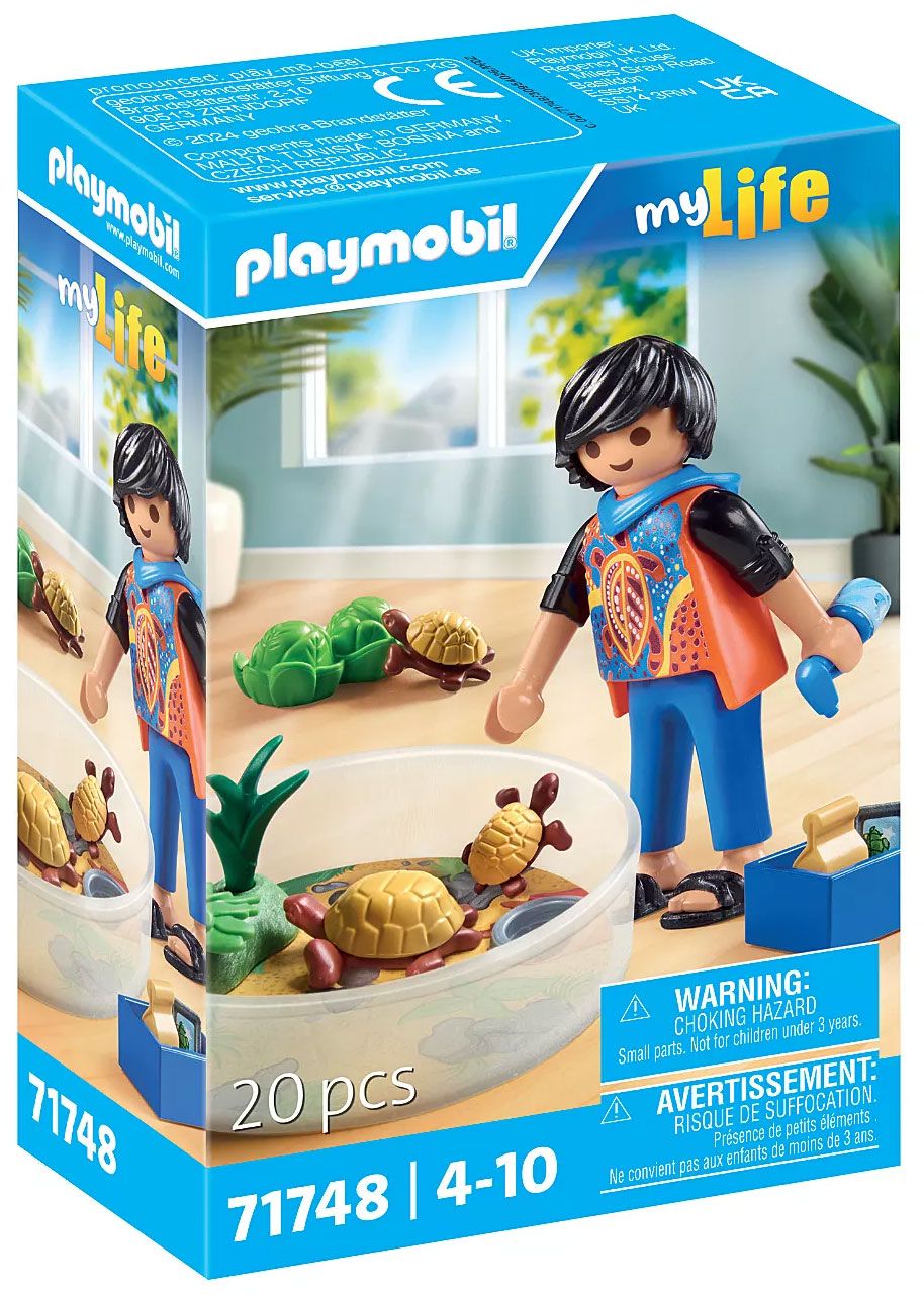 Famille De Tortues Dans Un Terrarium Playmobil La Boite - vue 3