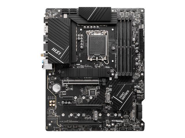 MSI PRO Z790-P WIFI - Carte-mère - ATX - Socket LGA1700 - Z790 Chipset - USB-C Gen2, USB 3.2 Gen 1, USB 3.2 Gen 2, USB-C Gen 2x2 - 2.5 Gigabit LAN, Wi-Fi 6, Bluetooth - carte graphique embarquée (unité centrale requise) - audio HD (8 canaux)