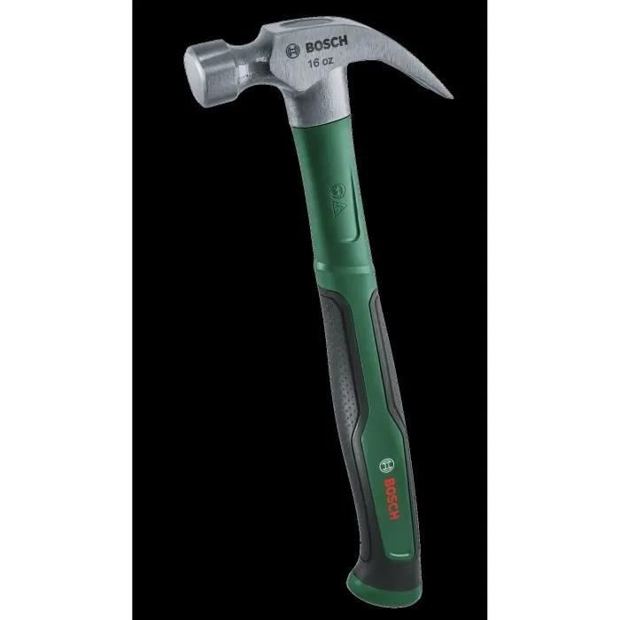 Bosch Marteau arrache clou 450 g acier au carbure dur arrache clou en V manche Softgrip faibles vibrations - vue 2