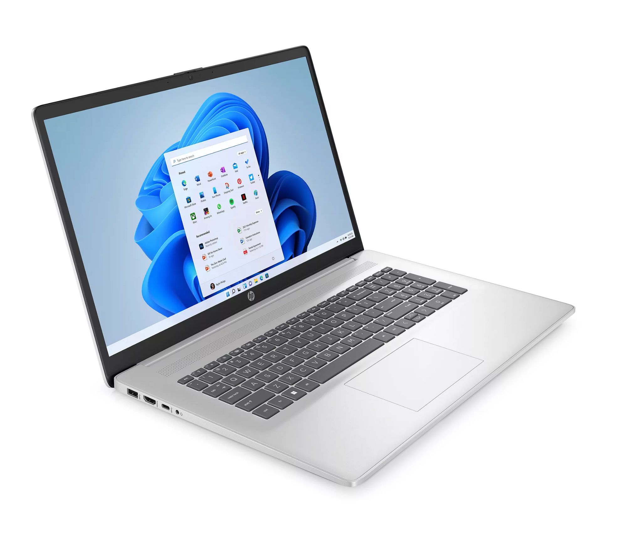 HP 17 cp2002sf 17.3" 1920 x 1080 Pixels AMD Ryzen 5 Go SSD Windows 11 Home Naturel