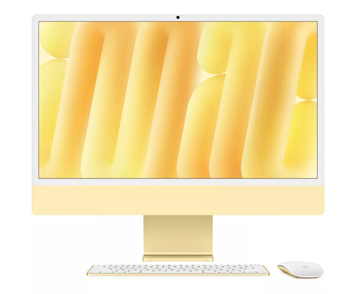 PC de bureau Tout en un Apple iMac 24 - M4 (10-10c) / 16 Go / 512 Go - Jaune