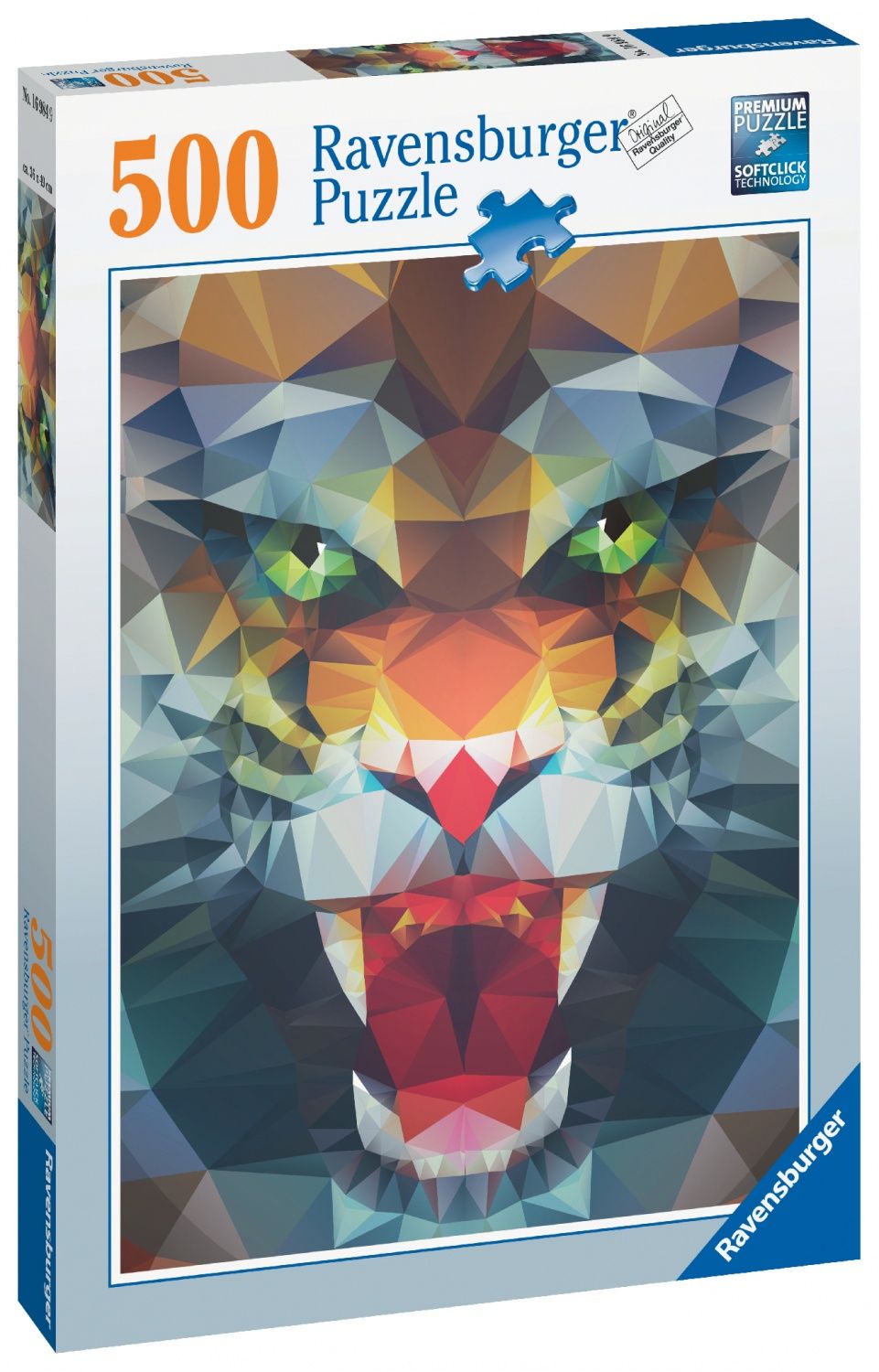 Puzzle 500 pièces : Lion de polygone Ravensburger France - vue 9