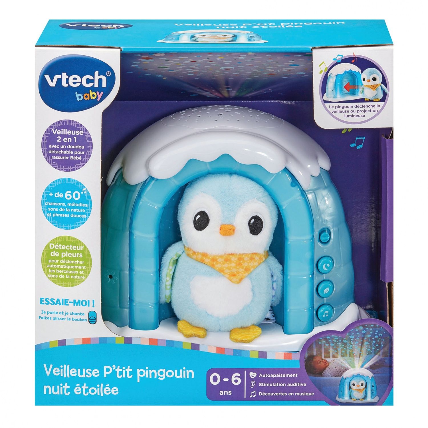VTECH VEILLEUSE P'TIT PINGOUIN ETOILEE - vue 3