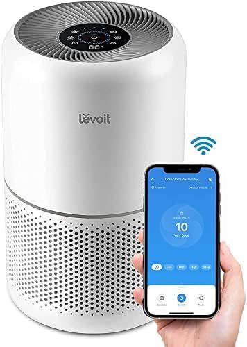 LEVOIT Purificateur d'Air HEPA Intelligent contre Allergie Pollen & Graminée Purifier jusqu'à 50㎡ Surveille La Qualité de 'Air Contrôle par App Alexa 22dB Silencieux Core - vue 4