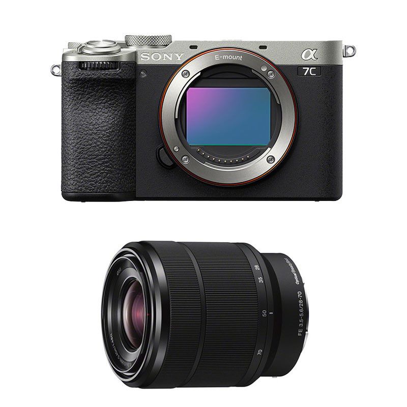 Appareil photo Hybride - SONY - ALPHA 7C II SILVER - 33 Mpixels - Vidéo 4K - Objectif FE 28-70 f/3.5-5.6