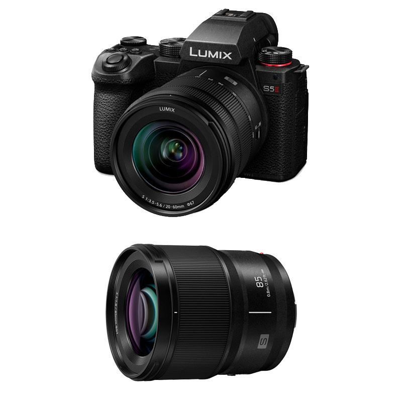 PANASONIC LUMIX S5 MARK II + 20 60mm f3.5 5.6 + 85mm f1.8 Neuf - vue 6