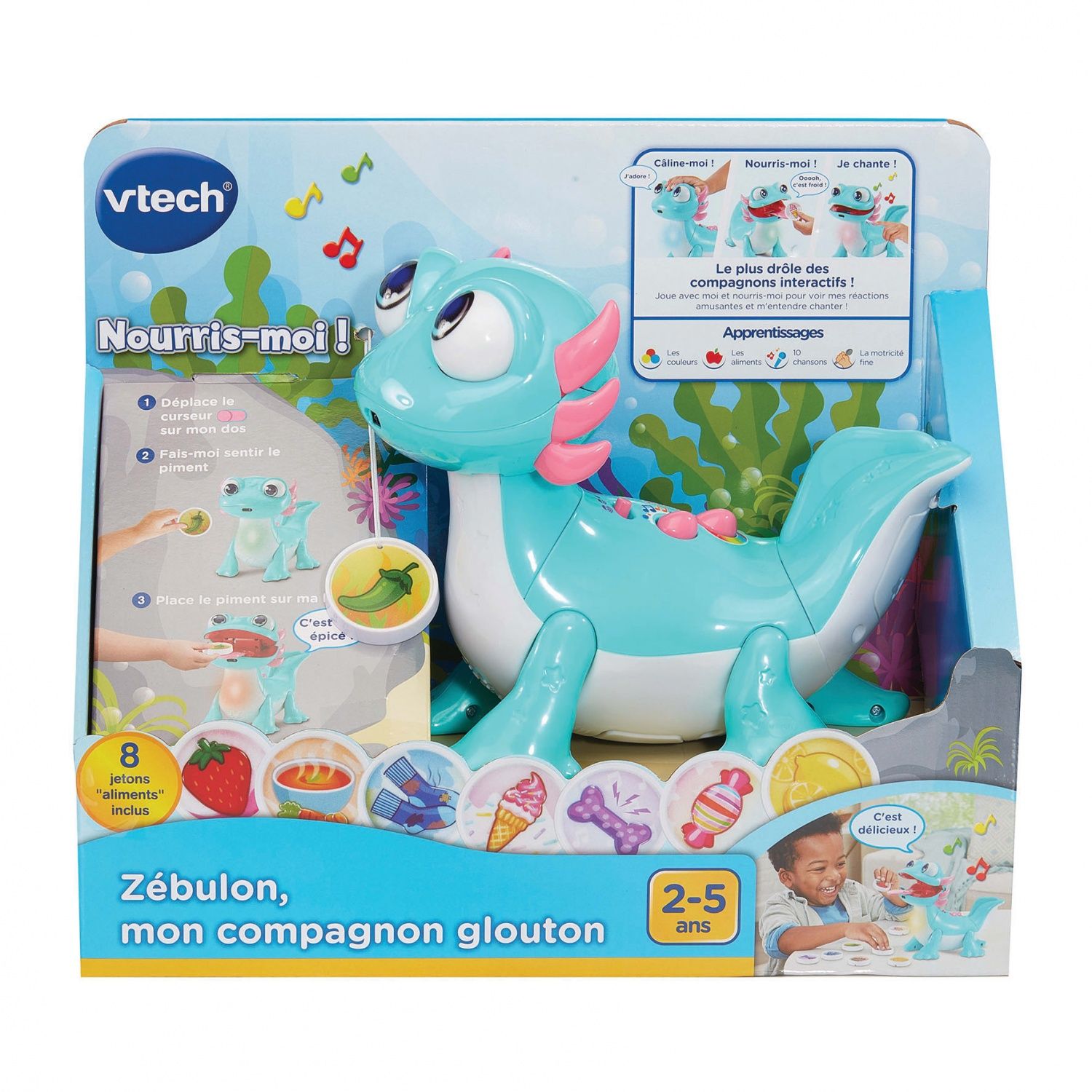 Jeu Éducatif Zébulon Mon Compagnon Glouton Vtech La Boite - vue 3