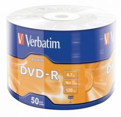 Verbatim 43791 DVD vierge 4 7 Go DVD R 50 pièces DVD R 4.7 GB 16X WRAPPED 50X DATA LIVE EXTRA PROTECTION
