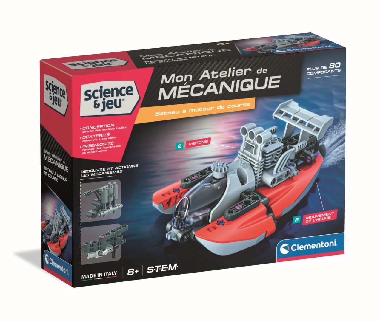 Mon atelier de mécanique Drag Boat Clementoni Jeux - vue 3