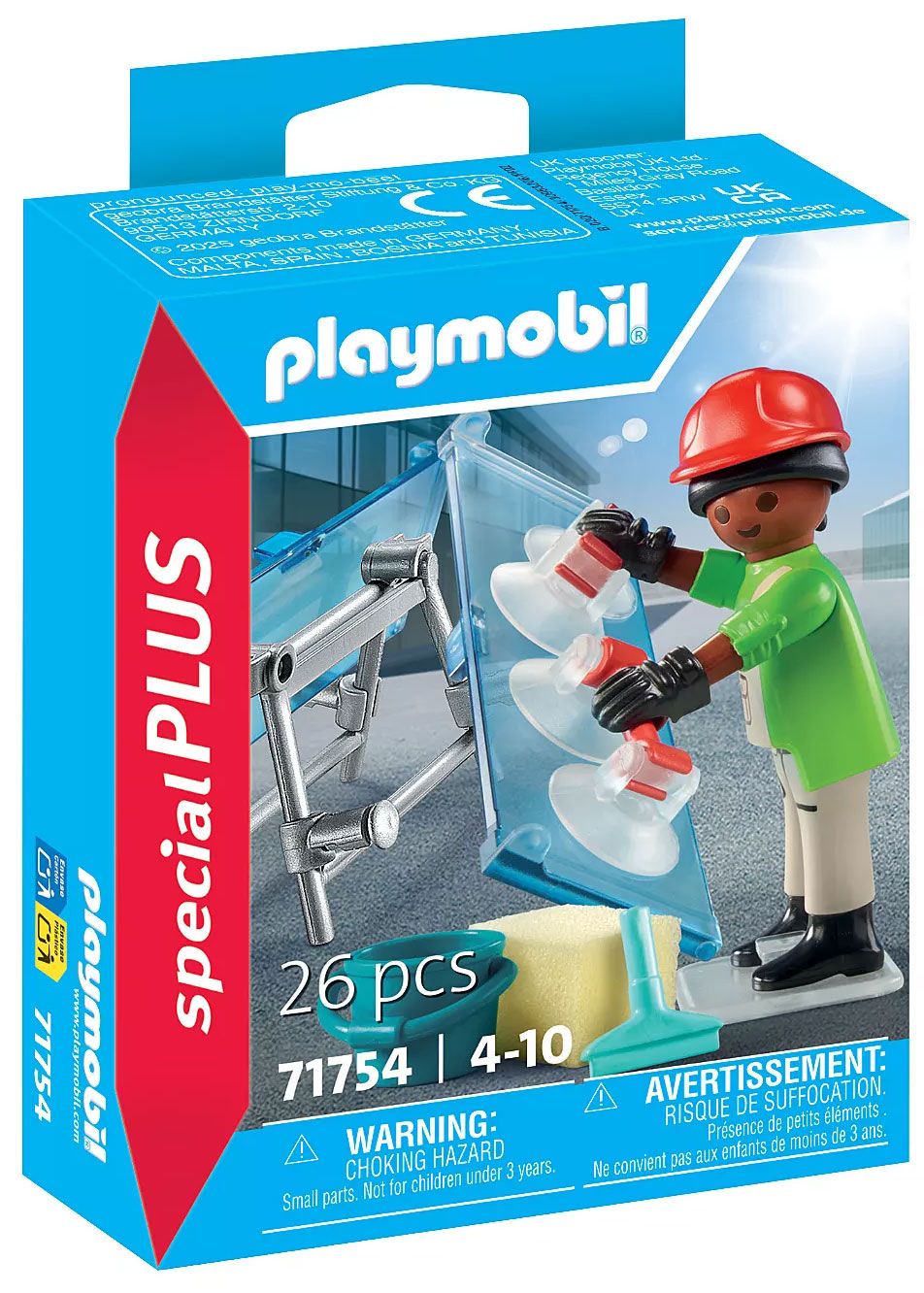 Playmobil 71754 Vitrier Avec Deux Vitres Et Accessoires