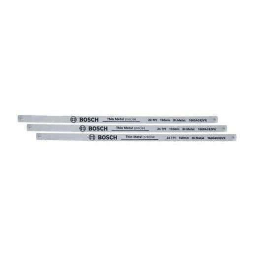 Bosch Set de 3 lames de scie alternative Precise 150 mm lame bimétal durable pour coupes précises métalplast./bois tendre - vue 2