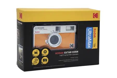 Appareil photo jetable Kodak EKTAR H35N Orange + Film Kodak Ultramax 24 poses