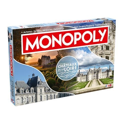 MONOPOLY Chateaux de la Loire Jeu de société WINNING MOVES - vue 2