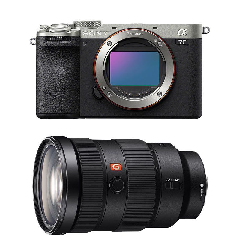 Appareil photo Hybride - SONY - ALPHA 7C II SILVER - 33 Mpixels - Vidéo 4K - Objectif FE 24-70 f/2.8 GM