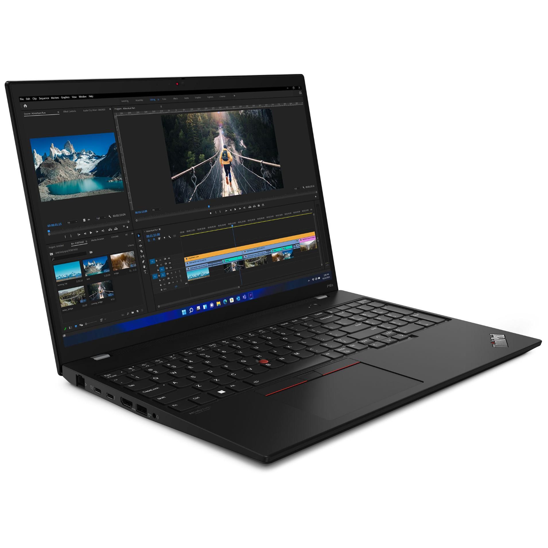Lenovo ThinkPad P16v Gen 1 21FE0003FR - vue 3