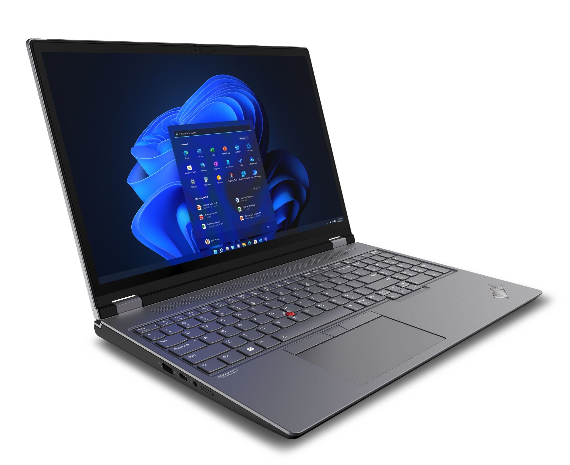 Lenovo ThinkPad P16 i7 12800HX Station de travail mobile 40 6 cm 16 WUXGA Intel® Core™ i7 DDR5 SDRAM SSD NVIDIA RTX A1000 Wi Fi 6E 802.11ax Windows 11 Pro Neuf - vue 5