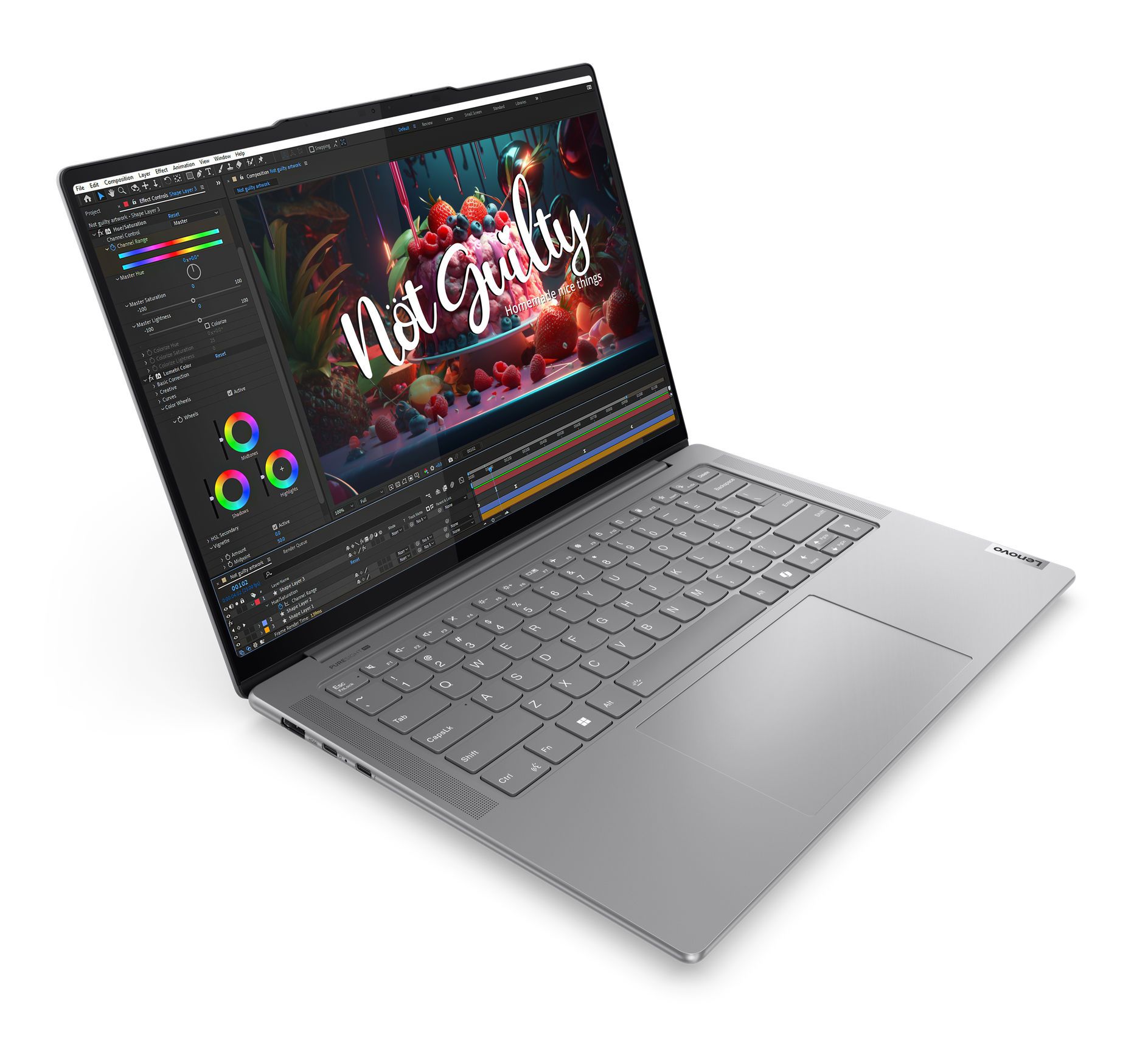 PC portable Lenovo YogaPro 7 14IMH9 14 14.5 OLED 400nits Intel Core Ultra 7 RAM LPDDR5X SSD GeForce RTX 4050 - vue 3