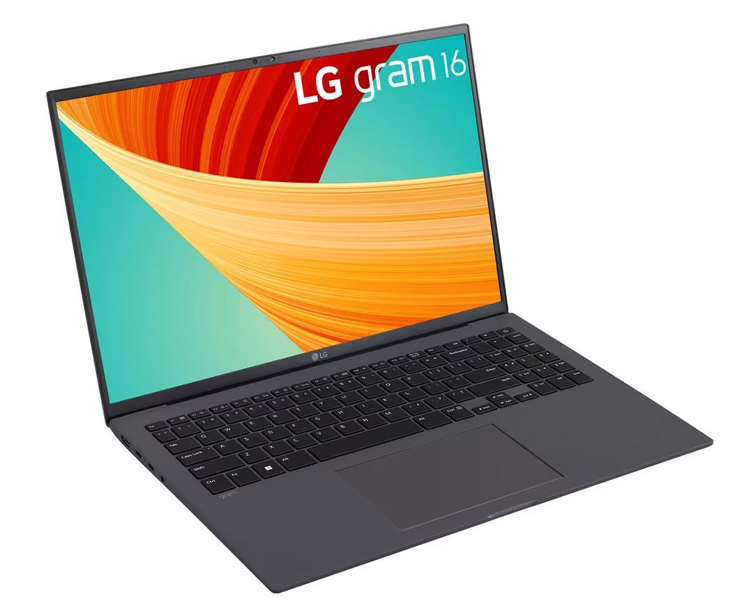 LG gram 16Z90R G.AD75F PC portable 16" écran IPS QHD+ 16:10 Plateforme Intel Evo i7 RAM SSD NVMe Intel Iris Xe Thunderbolt 4 Windows 11 Clavier AZERTY