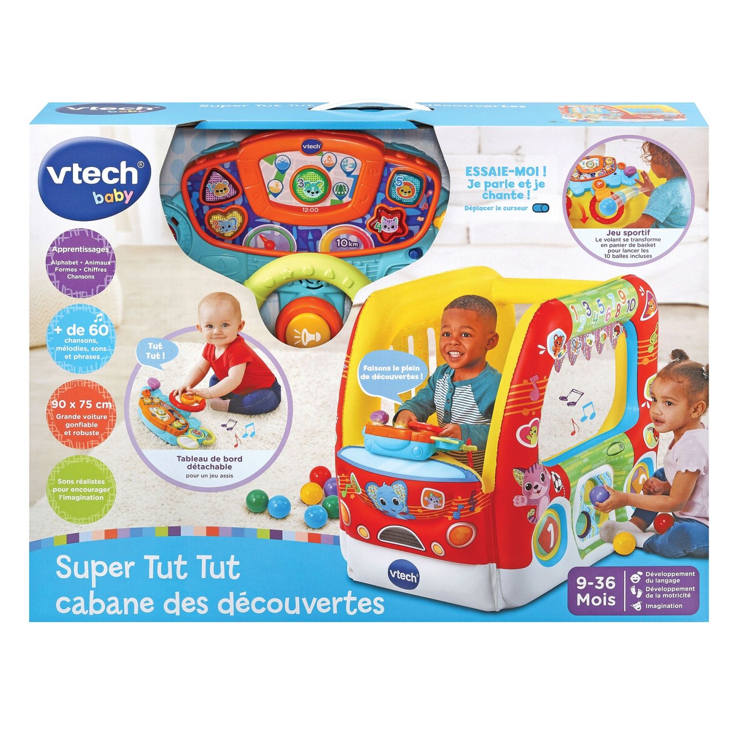 Aire de jeux VTECH BABY Super Tut Tut Cabane des Découvertes Mixte + - vue 3