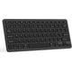 Clavier Sans Fil Bluetooth,Français Clavier Wireless Rechargeable,Clavier Numérique Résistant aux Éclaboussures, Clavier sans fil Ergonomique Silencieuses, Compatibles avec iOS/Windows/Android/PC