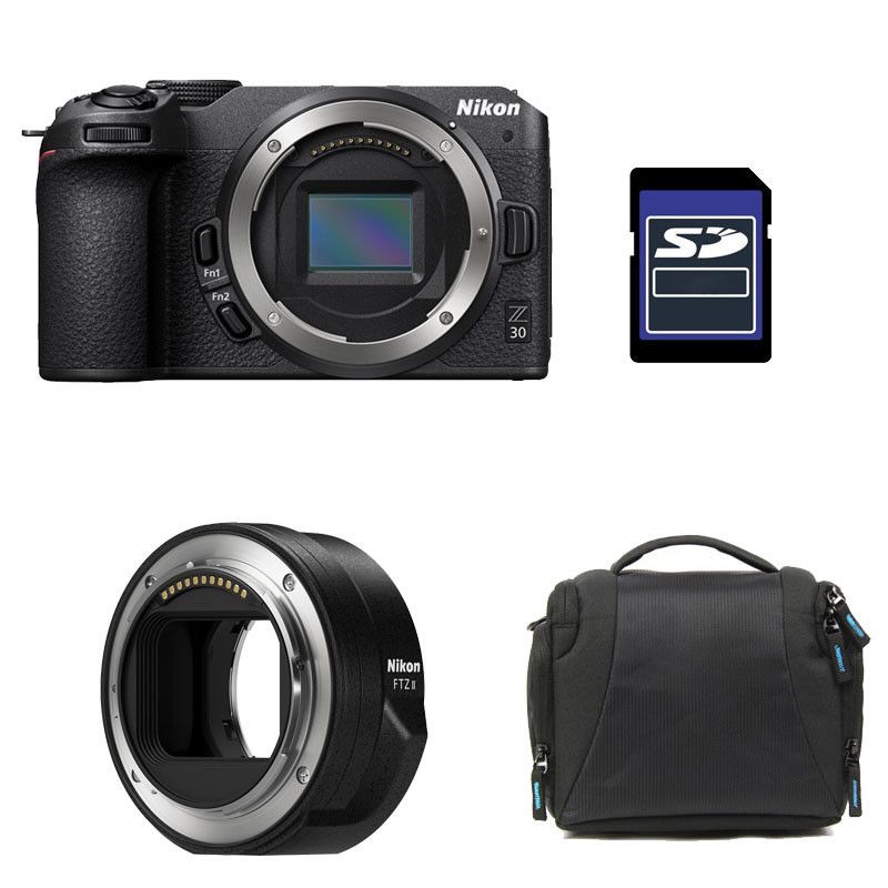 NIKON Z30 NU + Sac + Carte SD 8 Go + Adaptateur FTZ II Neuf - vue 8