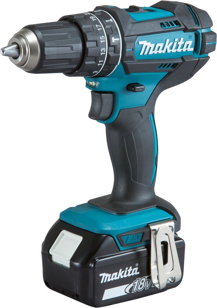 Perceuse visseuse à percussion Brushless 2x3Ah 18V MAKITA DHP482SFE en coffret