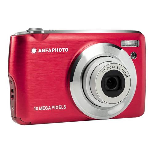 Appareil Photo Numérique Compact Agfa Photo Realishot Dc8200Rd Red Housse + Carte Sd 16Go Incluses