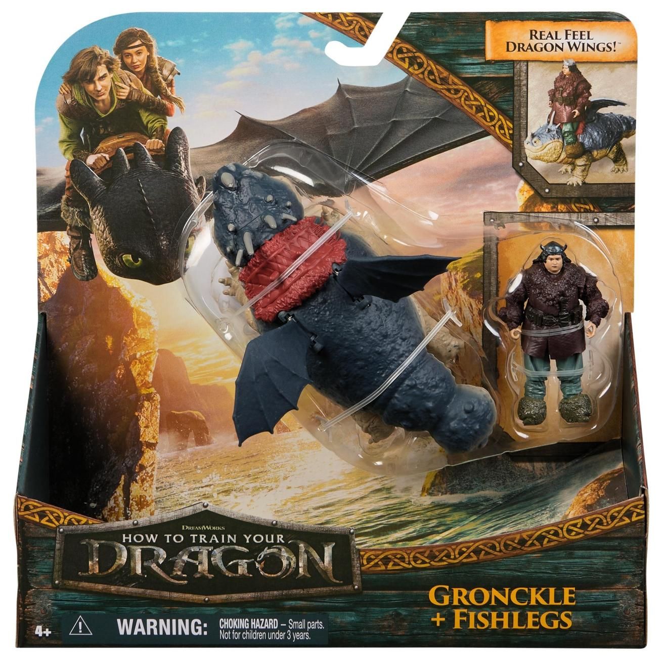 FIGURINE DRAGON SONORE 25 CM KROKMOU Dragons Movie - vue 2