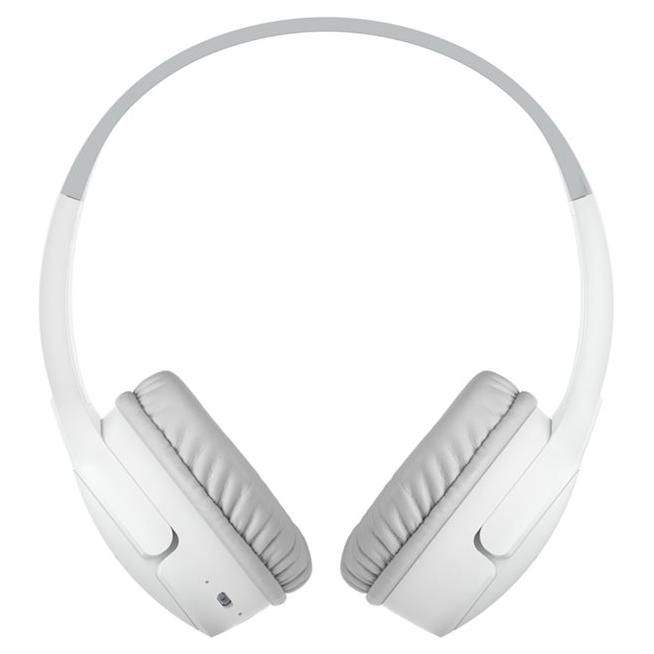 Belkin SoundForm Mini - Écouteurs avec micro - sur-oreille - Bluetooth - sans fil - jack 3,5mm - blanc