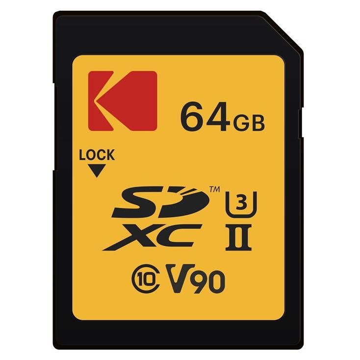 Kodak ULTRA PRO Carte mémoire flash Video Class V90 / UHS II U3 / Class10 SDXC UHS II