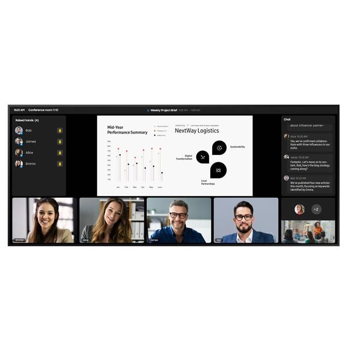 Samsung QP105DX 5K Classe de diagonale 105 QPDX 5K Series écran LCD rétro éclairé par LED signalisation numérique Tizen OS 5K UHD 5120 x 2160