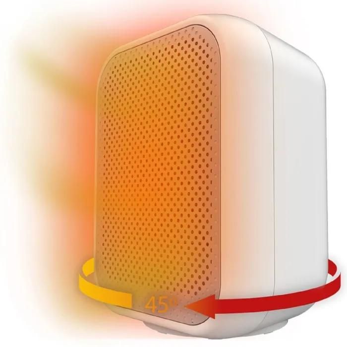 Cecotec Chauffage en Céramique de Table ReadyWarm 1500 Max Ceramic Rotate. Oscillation Thermostat Réglable et 3 Modes de Fonctionnement Zone de Couverture de 15m2