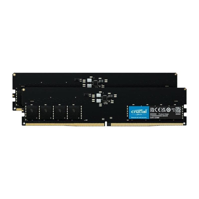 CRUCIAL Mémoire RAM DDR5 Kit 2 x 5600 MT/ CL46 - vue 4