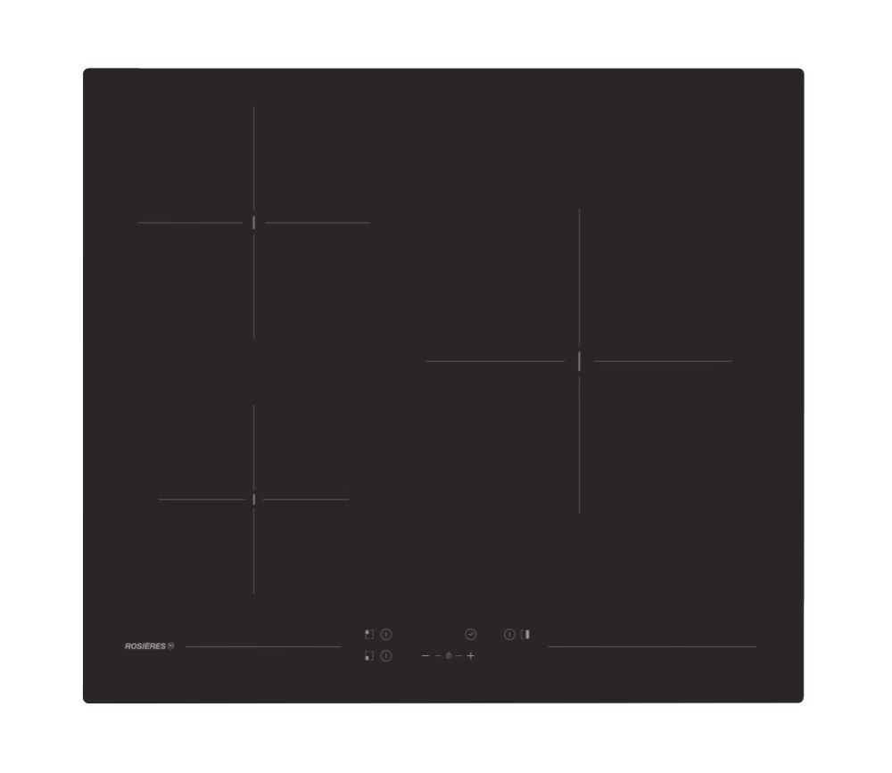 Table de cuisson vitrocéramique ROSIERES 3 feux Commandes tactiles 59 x 52 cm RKD73CT - vue 2