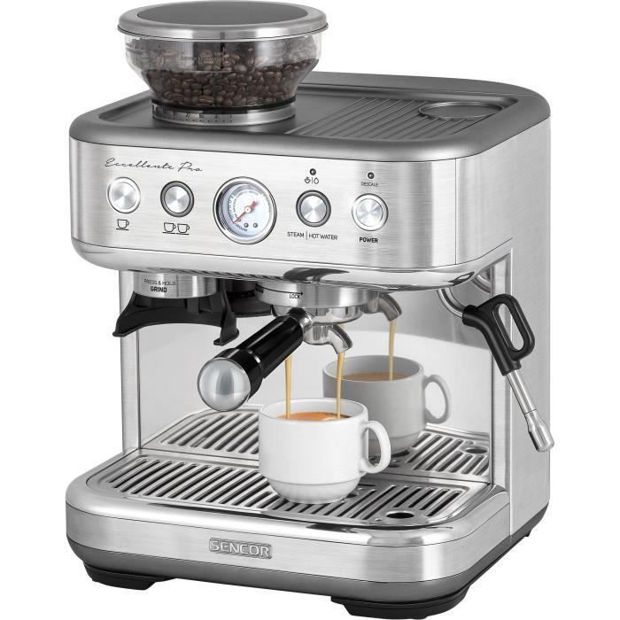 Machine à expresso SENCOR SES 6010SS 15 bars Broyeur à café 250 g de grains Inox - vue 2