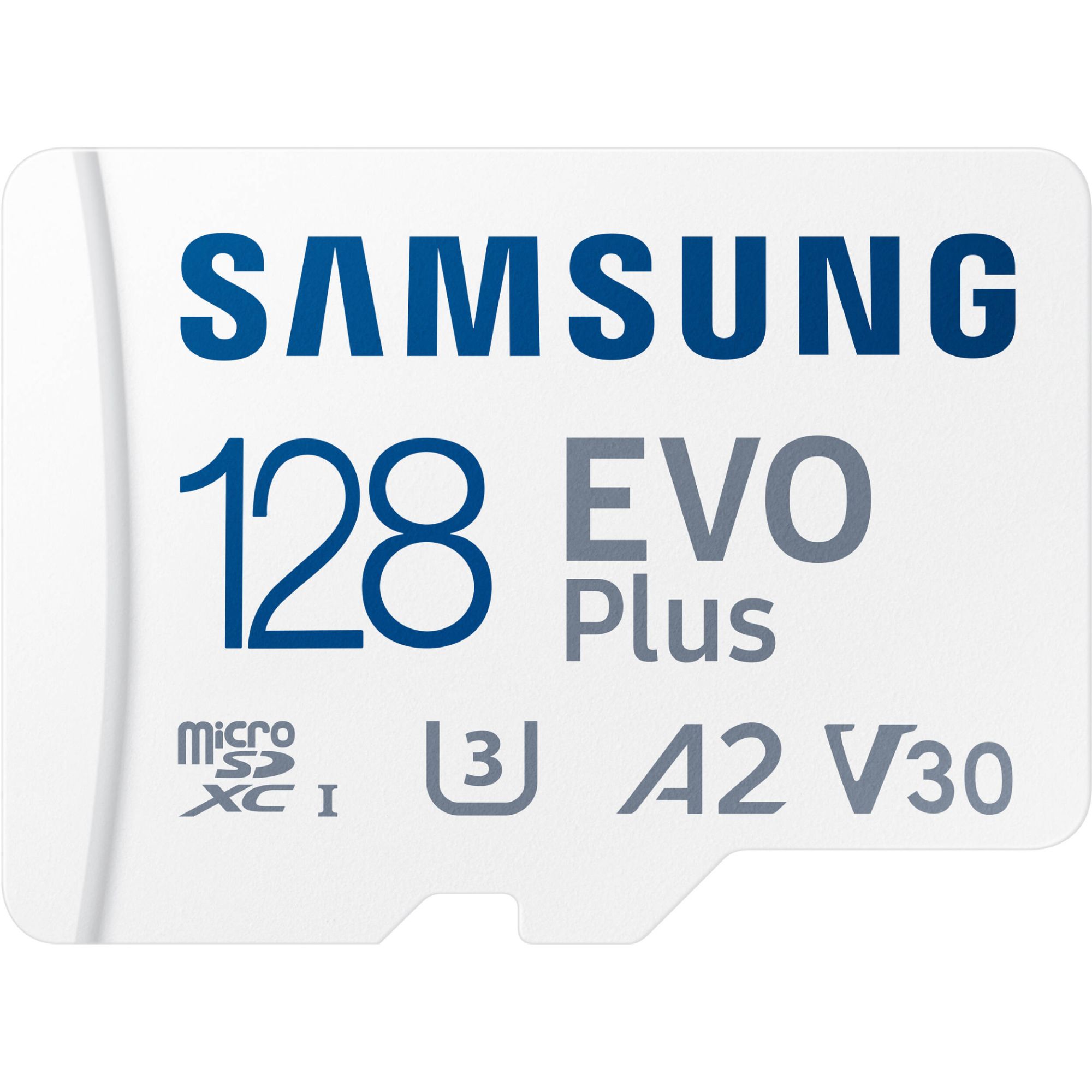 Micro SD Samsung EVO Plus Carte mémoire MB MC128SAEU 160Mb/ A2 / Video Class V30 / UHS I U3 / Class10 microSDXC + adaptateur SD