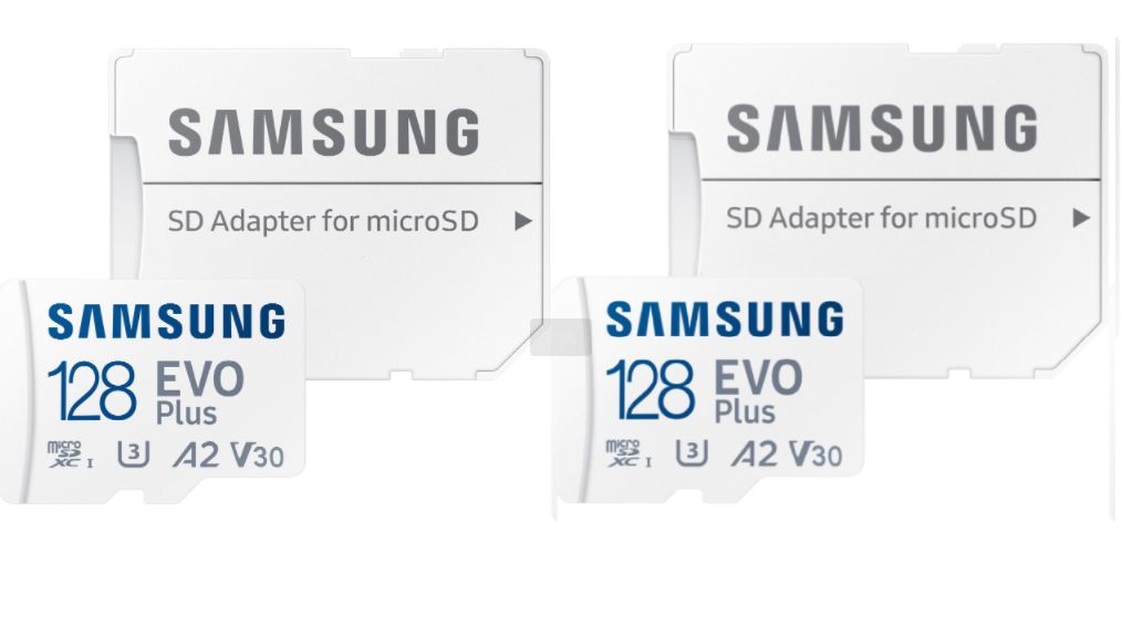 2PCS Micro SD Samsung EVO Plus Carte mémoire MB MC128SAEU 160Mb/ A2 / Vidéo Class V30 / UHS I U3 / Class10 microSDXC + adaptateur SD