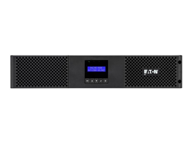 Eaton 9E Onduleur montable sur rack / externe CA 200220230240 V 2700 Watt 3000 VA monophasé 6 x batterie Acide de plomb 9 Ah RS 232 USB connecteurs de sortie : 7 2U ...