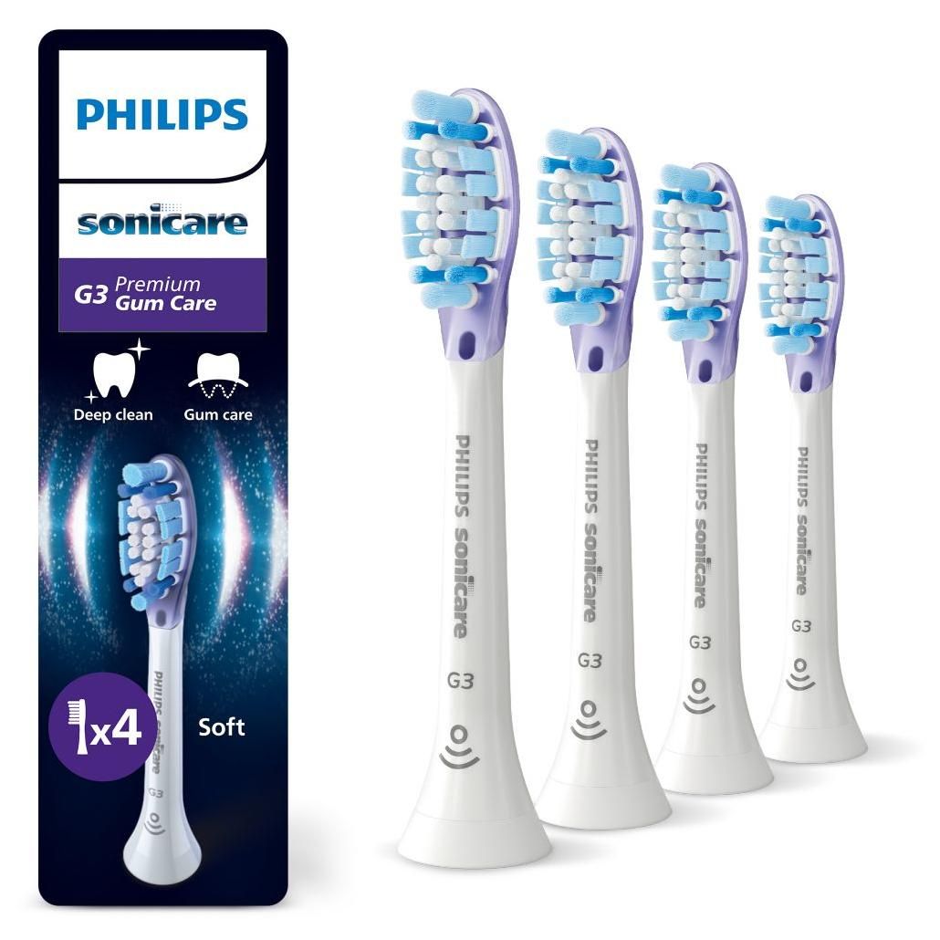 Brossette dentaire Sonicare lot de 4 HX905487 Gum Care soin des gencives G3 - vue 2