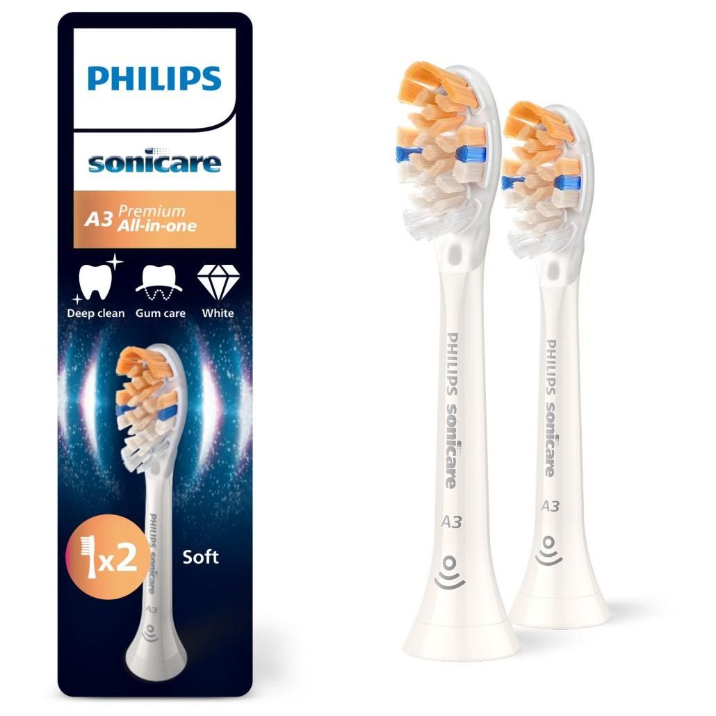 Brossette dentaire Sonicare lot de 2 HX909287 Premium All in One A3 - vue 2