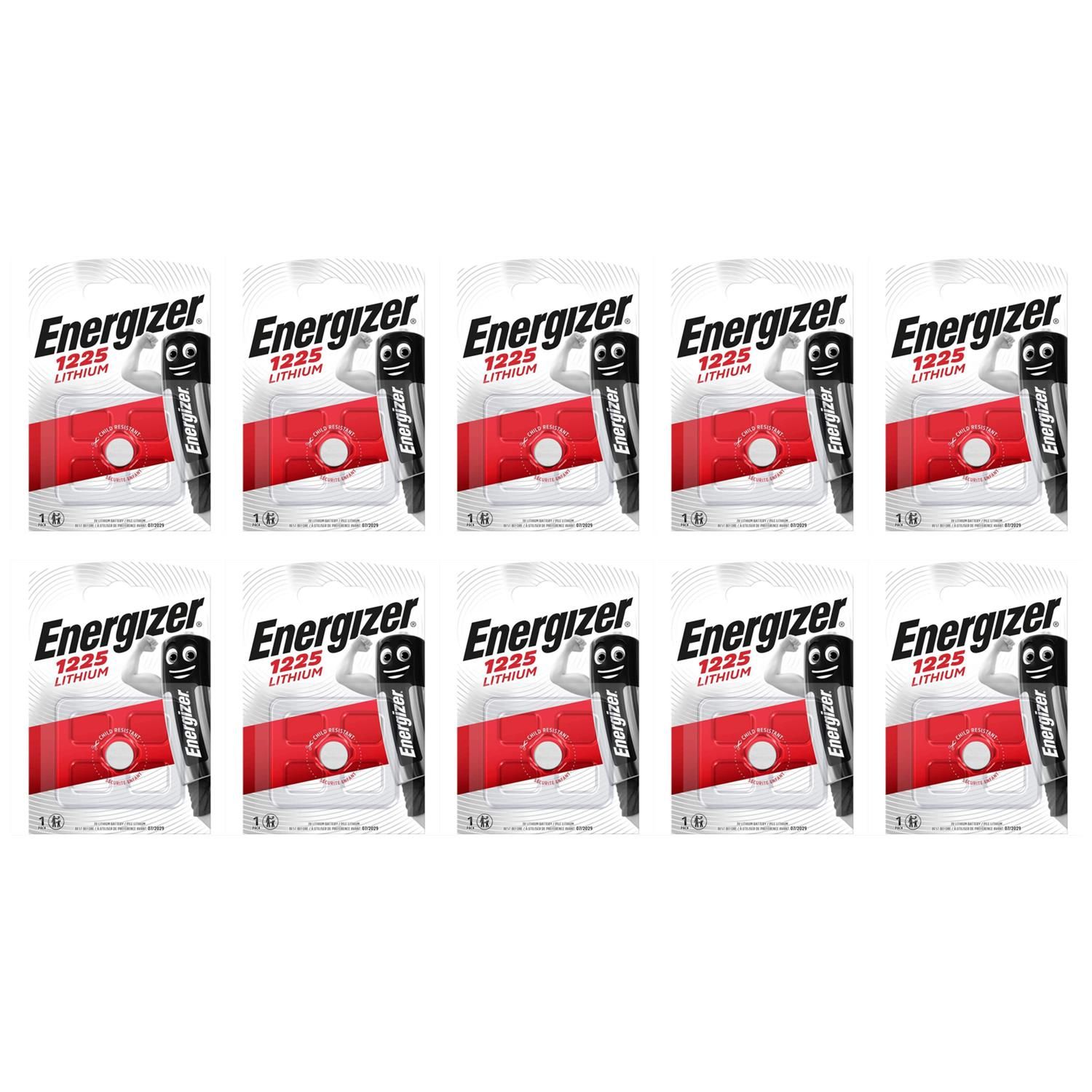 ENERGIZER Lot de 8 Blisters de 1 Pile Lithium CR 1225 3V - vue 2