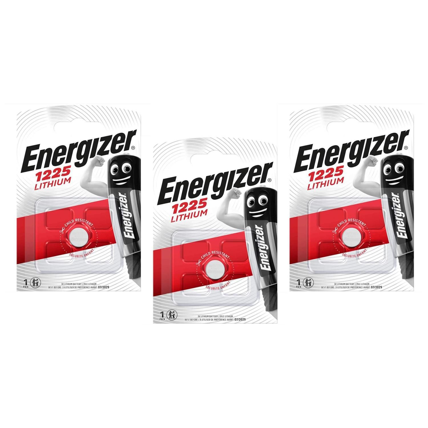 ENERGIZER Lot de 8 Blisters de 1 Pile Lithium CR 1225 3V - vue 4