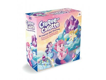 Croque Carotte Licorne Course dans Les Nuages Parcours avec pieges Jeu de Societe Enfant Set Grand Classique et Carte - vue 3