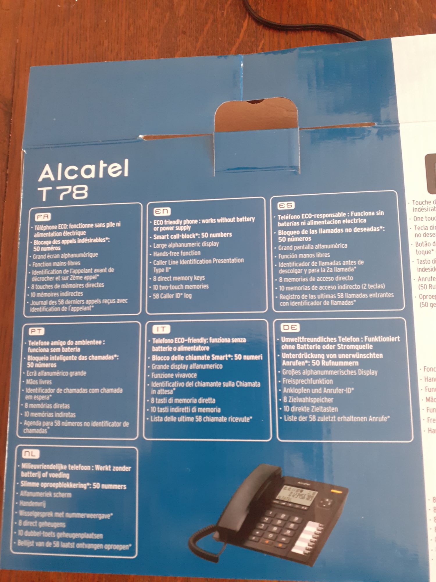 Telefono Sobremesa T78