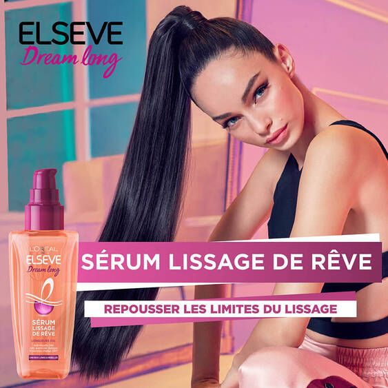 L'oréal Paris - Elseve Dream Long Sérum Lissage De Rêve Enrichi En Kératine Végétale Et Beurre Cacao 100 Ml
