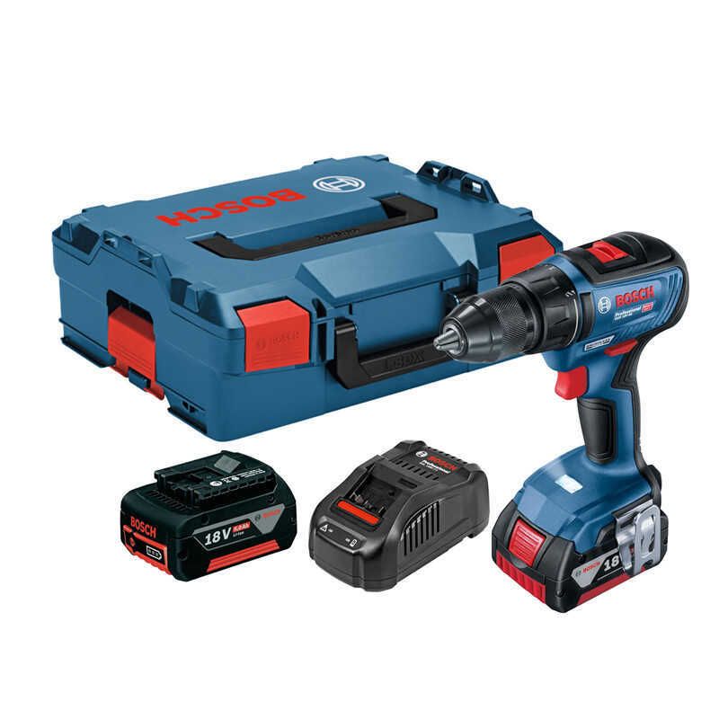 Perceuse visseuse 18V 50 Nm BOSCH avec 2 batteries 18V 5.0Ah chargeur .Boxx 06019H5001