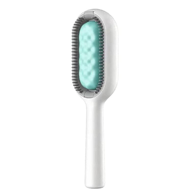 ?Pilateur Pour Animaux De Compagnie, Brosse De Nettoyage Multifonctionnelle Portable Pour Animaux De Compagnie, ¿¿Pilation Et Nettoyage 2 En 1 Pour Et Chiens-Bleu