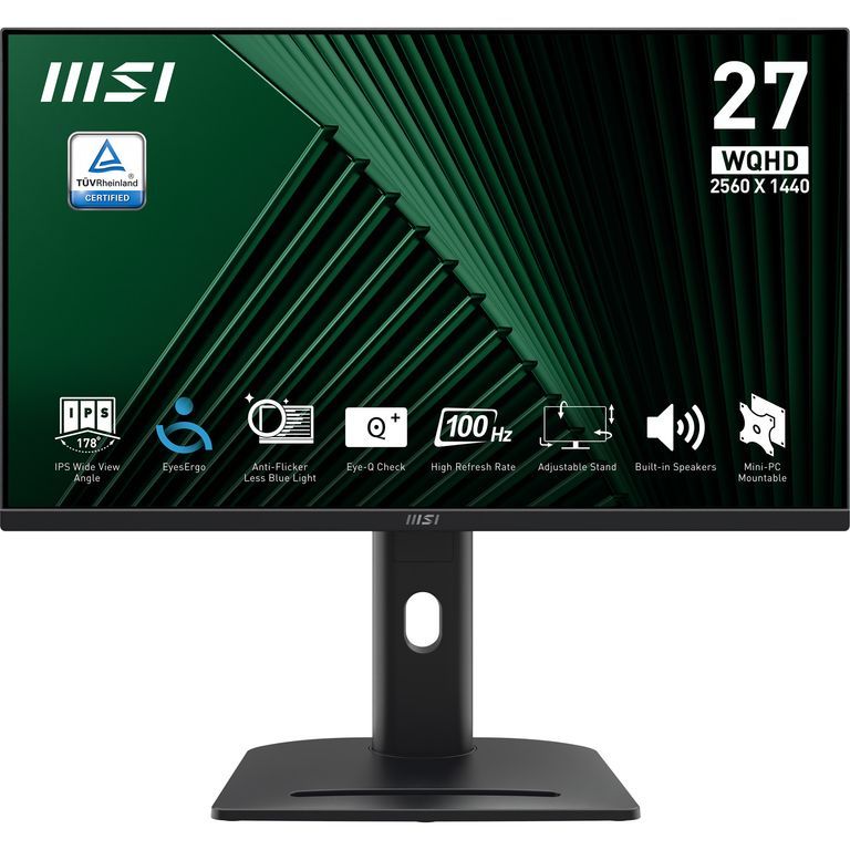Ecran PC MSI Pro MP275QPG 27 2560 x 1440 Wide Quad HD LCD Noir Ecran PC MSI Pro MP275QPG 27 2560 x 1440 Wide Quad HD LCD Noir