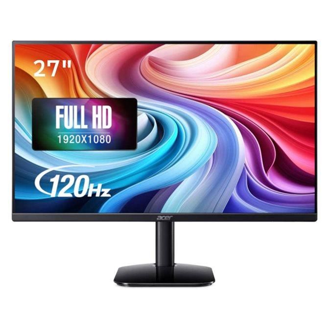 Acer KA272 G0bi - KA2 Series - écran LCD - 27 - 1920 x 1080 Full HD (1080p) @ 120 Hz - 250 cd/m² - 1 ms - HDMI, VGA - noir